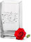 LALALO Leonardo Vase mit Gravur als Hochzeit Geschenk, Personalisiert als Hochzeitsgeschenk, Sandzeremonie, Hochzeitstag, Blumen-Deko für den Tisch (20x11x9 cm, Ringromance)