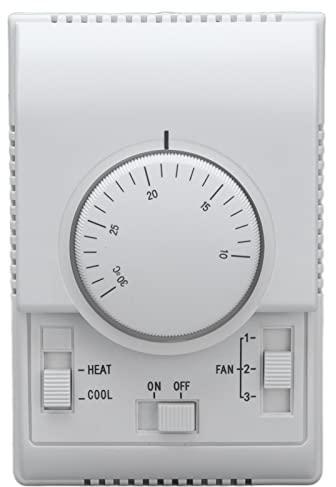 Ejoyous Thermostat Mécanique d'Ambiance, Régulateur de Température, Contrôleur 110-220 V, 2 Voies