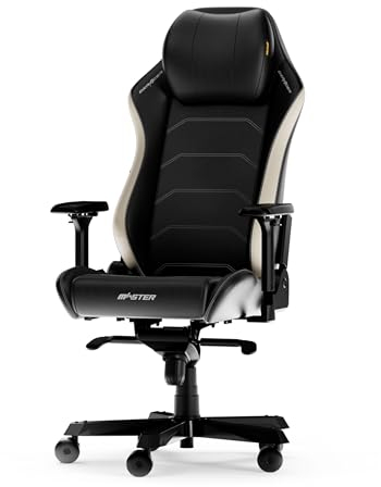 DXRacer Master XL Negro & Blanco Cuero de Microfibra La Silla de Gaming Original