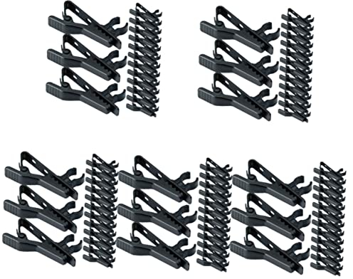 ZzzaNa 15 Stück for Lautsprecher, Lavalier-Halter, professioneller Universal-Kragen, Revers, Kondensator, Clip-On-Drahtclips, Studio-Metallhalter, Mikrofon, Mikrofon, Ersatz, Befestigungseisen, Leistu