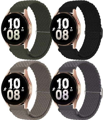 chinbersky 22mm Nylon Geflochtenes Armband Kompatibel mit Samsung Galaxy Watch 3 45mm/ 46mm/Gear S3 Classic/Frontier, für Huawei Watch GT/GT 2 46mm/GT2 Pro Armband