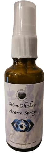 Das Kraftzentrum Chakra Spray (Stirn Chakra • Ajna) | Klärendes Aura & Raum Spray | Naturreine Duftmischung für Intuition, Fokus & Achtsamkeit