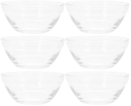 HOLIDYOYO Ensemble De 6 Bols À Gâteau Coupes À Sundae Ramequins Bols À Dessert En Verre Pour Desserts Pudding Riz