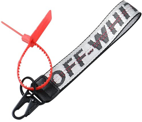 GGTTNRT Schlüsselband Personalisiert, Schlüsselband Kurz for Schlüssel, Brieftasche, Taschen, Jeans-Dekor, Segeltuch, Mode-Schlüsselanhänger für Autoschlüssel (Silbrig)