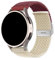 FiiMoo Ersatzarmband für Amazfit Bip 5/Cheetah/Cheetah Pro/GTR 4/GTR 3/GTR 3 Pro, 22mm Uhrenarmband, Verstellbare Armband, Elastisch Geflochtenes Armbänder für Amazfit GTR 47mm-Weiß+Weinrot