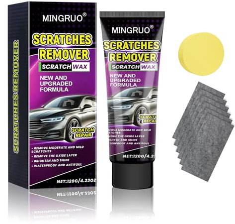 MINGRUO Quita Arañazos Coche, Quita Arañazos En El Coche, Reparador Arañazos Coche, Car Scratch Repair Paste, Crema Reparadora de Arañazos para Limpieza de Eliminación de Rayones de Pintura