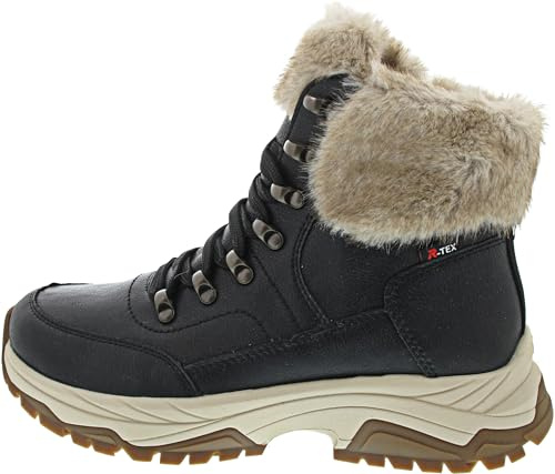 Rieker Schnürstiefelette Schwarz