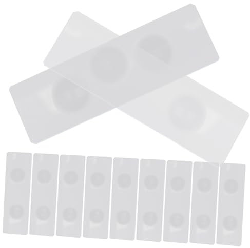 VILLFUL 50pcs Double Concave Microscope Slides for Aquatic Specimens Pre-cleaned Glass Slides for Laboratory Wet Specimen Observation