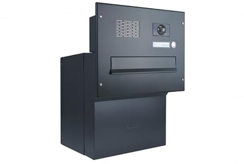 Kamera Durchwurf Briefkasten in RAL 7016 - Tiefe 27-40,5 cm - F-042
