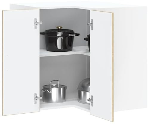WKIEQACO Schränke und Aufbewahrung, Küchenschränke, Küchenwand, Eckschrank, Lucca, Sonoma, Eiche, Holzwerkstoff