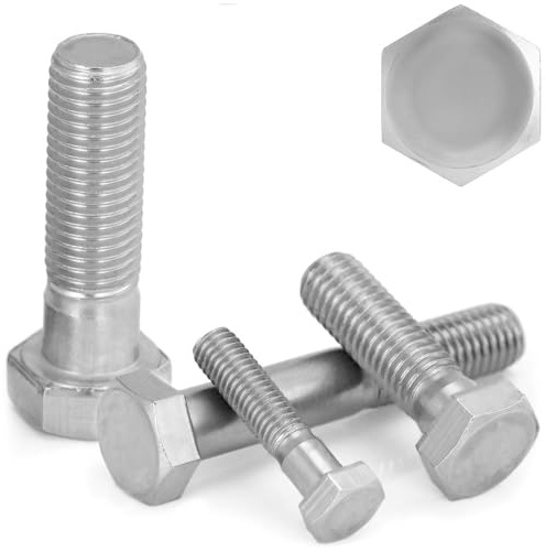 50 Stück Sechskantschrauben mit Schaft M10x120 Edelstahl A2 DIN 931 / ISO 4014 Teilgewinde Maschinenschrauben WIBTEC®