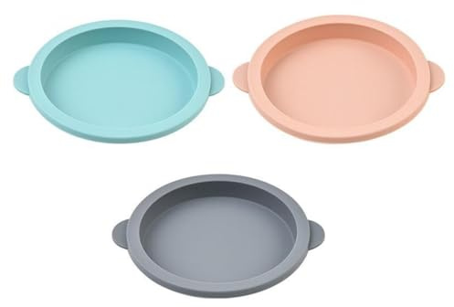 WeddHuis 3 Pezzi Stampo per Uova per Friggitrice ad Aria, Rotondo Antiaderente e Resistente al Calore, Stampo in Silicone per Panini Burger, Pancake, Sandwich con Uova, Frittelle e Crêpes (10 cm)