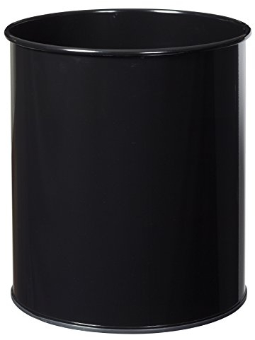 Rossignol Papea Corbeille A Papier Metal-30L Noir Graphite, Acier, 34x34x38,5 cm