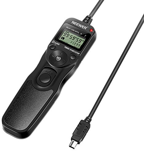 NEEWER Digitale LCD Timer Telecomando MC-DC2 in Sostituzione per Nikon D90 D600 D610 D3100 D3200 D3300 D5000 D5100 D5200 D5300 D7000 Fotocamere Digitali SLR
