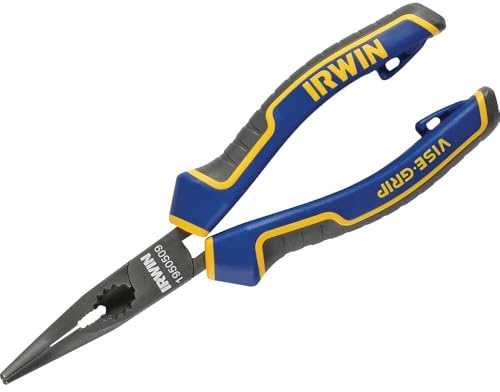 IRWIN Visegrip 1950509 6-3/4-Inch Bent Nose Pliers - Blue/Yellow