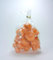 20 original Dänische Teelichter ohne Duft im Acryl-Cup farbig durchgefärbt hell orange