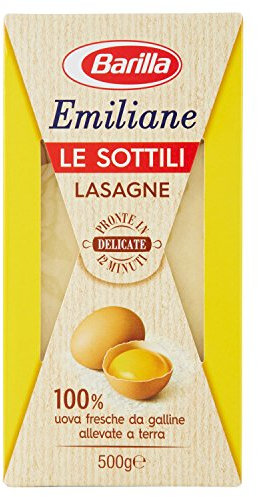 Barilla - Lasagne all'Uovo Le Sottili - 3 confezioni da 500 g [1500 g]