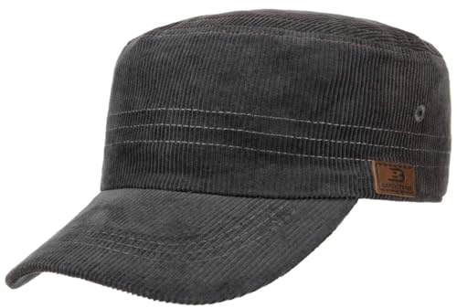 CapUniverse Corduroy Army Cap Cotton Plain Unisex Summer Winter