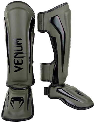 Venum, Elite Standup Schienbeinschützer, Herren, L, Khaki/Schwarz