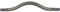 Stirnband Stirnriemen goldfarbenes Clincher- Stirnband Leder Schwarz (40 cm)
