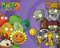 Plants vs Zombies - 2 - Cast Computer Spiel Mini Poster Plakat Druck - Grösse 50x40 cm + 2 St Posterleisten Holz 50,5 cm