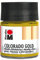 Marabu Colorado Gold 12640005793 Peinture à effet métallisé à base d'eau, résistante à la lumière, aux intempéries, séchage rapide, pour pinceau et tapoter sur les surfaces absorbantes, Or vieilli.