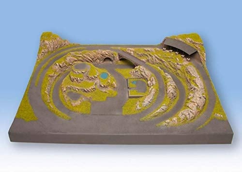 NOCH® Fertiggelände „Meran“, für Modellbahn Diorama, 75 x 50,5 cm für die Spurweite Z inklusive Brücke und Lawinenverbauung
