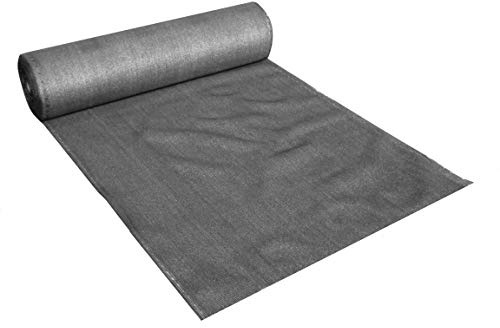 EXCOLO Schattiernetz 2x50m grau anthrazit – 150 g/m² HDPE Windschutz Sichtschutz Zaunblende Bauzaun Windschutznetz blickdicht UV-stabil mit verstärkten Rändern & Knopflöchern alle 5 cm