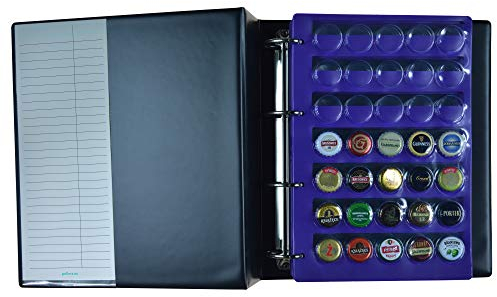 PELLER'S Album de Collection XL pour 210 Capsules de Bouteilles de Champagne, bière, calottes, 6 Feuilles.