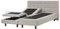 Beliani Polsterbett elektrisch verstellbar beige 160x200 cm mit Fernbedienung Duke