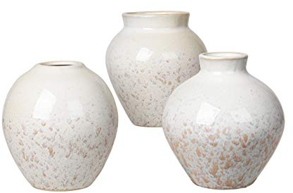 Broste copenhagen Vase 'Ingrid' S Rainy Day/Indian Tan