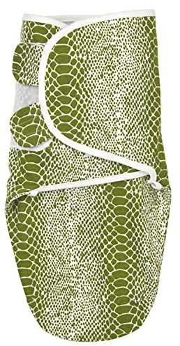 Meyco Baby Snake - Saco para bebé recién Nacido (paño para bebés a Partir de 4 – 6 Meses, Suave Comodidad para Dormir, 100% algodón, Transpirable, Ayuda a Dormir), Aguacate