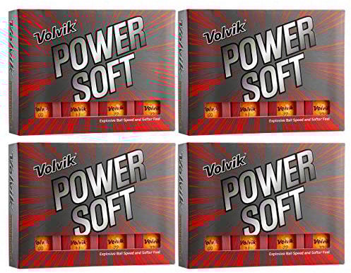 Volvik Power Soft Explosive Golfbälle, 4 Dutzend (48 Bälle) – Orange