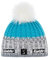 Eisbär Focus Lux Crystal Skipool Mütze Beanie Strickmütze Wollmütze Wintermütze Skimütze Bommelmütze (One Size - blau-grau)