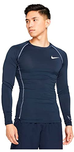 Nike DD1990 M NP DF Tight TOP LS Sweatshirt Mens Obsidian/Iron Purple/Iron Purple 2XL