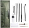 10 Pezzi .22 22LR .223 556 5.56mm Kit di Pulizia per Fucile/Pistola/Pistola Asta di Pulizia per Fucili Spazzola in Nylon Pulitore Accessori per Pistole Strumenti Puliti