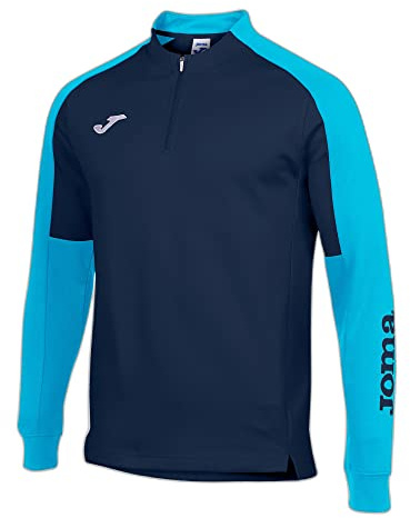 Joma Herren Eco Championship Sweatshirt, Marineblau, Türkis, fluoreszierend, XXXXS