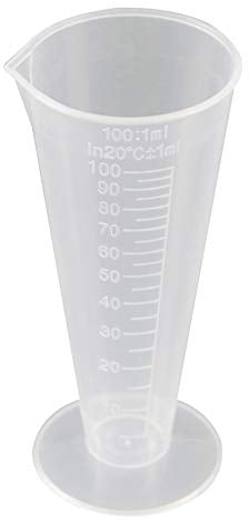 U-K Bicchiere di misurazione in plastica trasparente da 100 ml, 1 pezzo