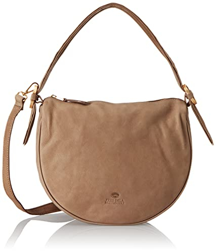 Fred de la Bretoniere Damen FRB0405 Shoulderbag soft grain, Brown, Einheitsgröße EU