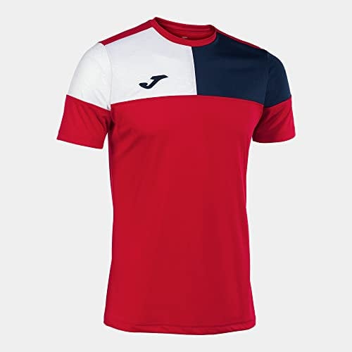Joma Kurzarmshirt Mann Crew V rot Marineblau Weiss