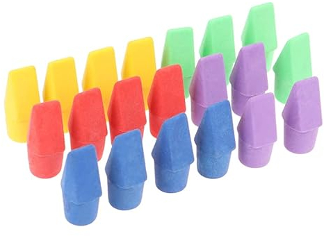 20 Stück Radiergummis Bleistift Top Radiergummi Kappen Meißel Form Bleistift Radiergummi Toppers Student Malbedarf Schreibwaren Professional und Fashion