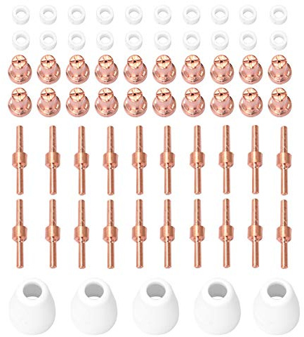 Irfora PT31 Plasma-Brenner-Spitzen Elektroden-Düse 65PCS Plasma-Schneidemaschine Ersatzteile Brenner 40A Schneidnasenanschlüsse Erweiterte Elektroden-Düse