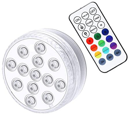 OSALADI 1juego Luz Led Inmersible Inalámbrica Lámpara para y Bañeras De Usar para y Exteriores