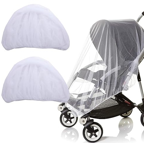 XPEX 2 Stücke 150CM Insektenschutz kinderwagen,Universal Insektenschutz/Mückennetz für Kinderwagen & Buggy - idealer Schutz vor Wespen & Stechmücken Dank feinem Netzgewebe