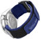Ritche Ersatz-Uhrenarmband für Herren und Damen, Nylon, Sportarmband, 22 mm, mit Schnellverschluss, Blau / Weiß, Elefantengeschenk, Strumpffüller für Herren