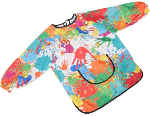 SEWACC Baby Bibs Decor Multi-use Toddler Apron Children Apron Toddlers Painting Apron Kids Painting Apron Drawing Apron Kids Sleeved Bib Toddler Art Smock Disposable Children's Sleeve Eva
