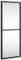 vidaXL Wandspiegel, Hängend Rechteckig Spiegel Badspiegel, Fensterspiegel für Badezimmer Wohnzimmer, Dekospiegel Flurspiegel, Schwarz 20x50 cm Eisen