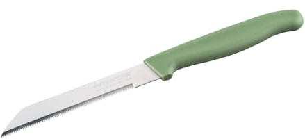 NIROSTA Elemental Gemüsemesser – Made in Germany – Extra feiner Sägeschliff für Obst und Gemüse – Nachhaltiger, rutschfester Griff