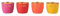 Windlicht Madras 4er Set XS mit Motiv Oh Lala, Love, Ok Ciao, Smile, Eisen Höhe 4,5cm