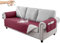 RAPRAP 100% Wasserdicht Sofa überzug, 1/2/3 Sitzer Sofa Bezug mit Armlehnen, Tasche, Waschbare Couch Überzug für Kinder, Haustiere, Hunde,Rot,3 Seater